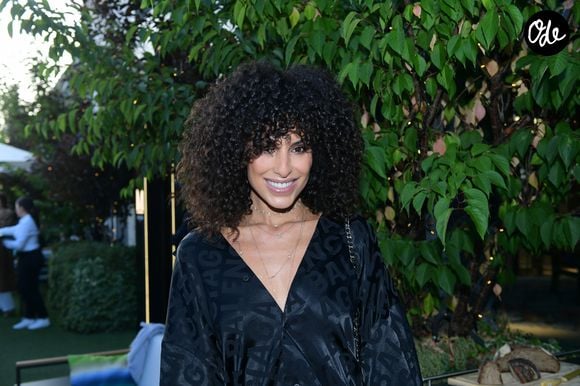 Jessica Aïdi à la soirée d'inauguration du premier café Messika au rooftop 7ème étaage du Printemps Haussmann à Paris, France, le 2 juin 2023. © Rachid Bellak/Bestimage
