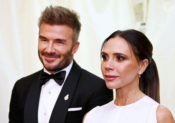 David Beckham et Victoria Beckham à la réception "Slow Food" au domaine du roi Charles III dans le Gloucestershire, le 7 février 2025 ©Alpha Press