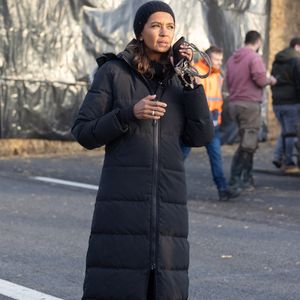 Karine Le Marchand soutient les agriculteurs sur le barrage de l'Autoroute A4 à hauteur de Jossigny en Seine et Marne le 29 Janvier 2024. Comme elle l'avait annoncé la semaine dernière, l'animatrice de l'émission "L'amour est dans le pré", Karine Le Marchand, a amené près de 200 croissants aux agriculteurs sur un barrage sur l'autoroute A4.
© Jeremy Melloul - Pierre Perusseau / Bestimage