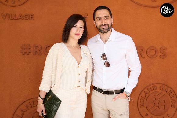 Jimmy Mohamed et sa femme Souailla au village lors des Internationaux de France de tennis de Roland Garros 2024, à Paris, France, le 26 mai 2024.
© Jacovides-Moreau/Bestimage