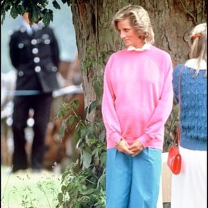 Archives - La princesse Lady Diana enceinte du prince Harry à Cirencester pour un match de polo en 1984 ©ALPHA AGENCY / BESTIMAGE