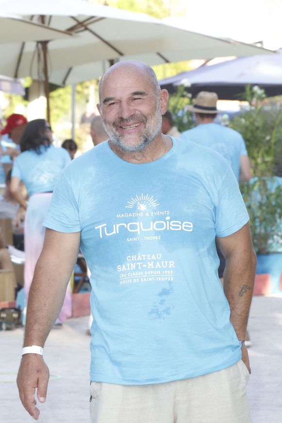 Vincent Moscato - People à la Pétanque Turquoise sur la Place des Lices à Saint-Tropez, au profit de l'association "Soleil d'Enfance". Le 11 août 2024
© Jack Tribeca / Bestimage