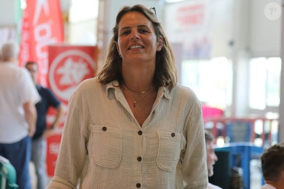 Laure Manaudou assiste aux championnats de France Élites en grand bassin de natation à Rennes, France, le 15 juin 2023. © Mickael Chavet/Zuma Press/Bestimage