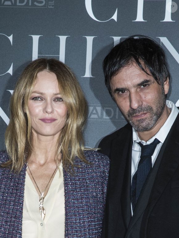 Vanessa Paradis et son compagnon Samuel Benchetrit (réalisateur) - Avant-première du film "Chien" au cinéma MK2 Bibliothèque à Paris, France, le 5 mars 2018. © Olivier Borde/Bestimage