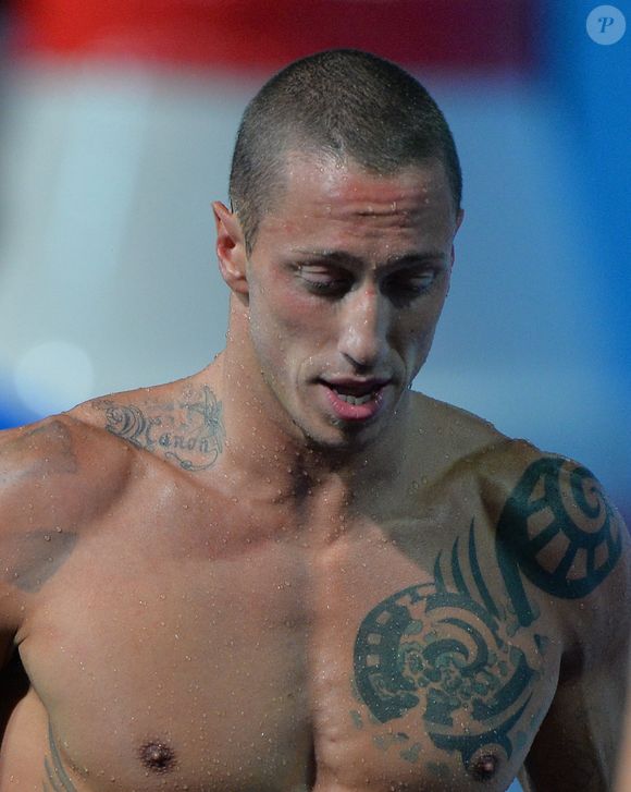 Le Français Frederick Bousquet 50m nage libre lors des 15e Championnats du monde de natation de la FINA au Palau Sant Jordi à Barcelone, Espagne, le 3 août 2013. Photo by Christian Liewig/ABACAPRESS.COM