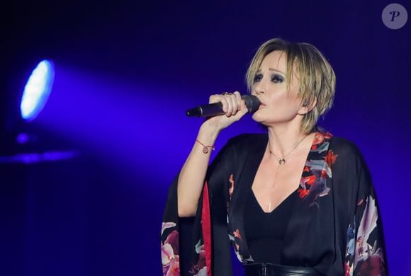 Patricia Kaas en concert au Crocus City Hall à Moscou le 13 décembre 2017.