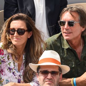 Anne-Claire Coudray et son Nicolas Vix assistent aux Internationaux de France 2023 à Roland Garros le 9 juin 2023 à Paris, France. Photo Laurent Zabulon/ABACAPRESS.COM