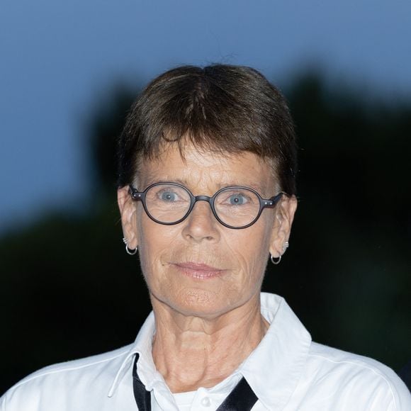 S.A.S. la princesse Stéphanie de Monaco assiste au gala Fight AIDS Monaco, à la Salle des Étoiles du Sporting Monte-Carlo, à Monaco, le 5 juillet 2025. © Olivier Huitel/Pool Monaco/Bestimage
