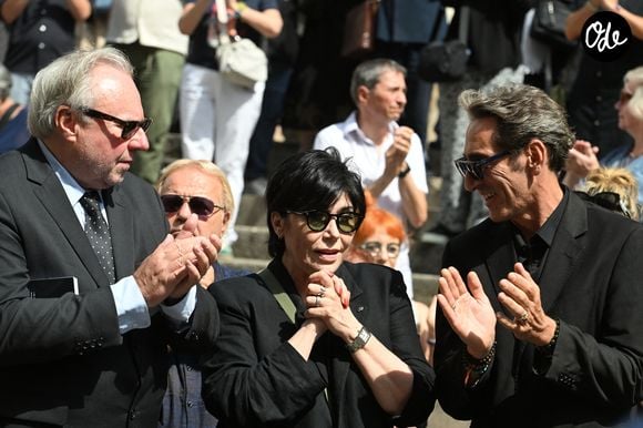 Liane Foly - Obsèques de la chanteuse et pianiste française Marie-Paule Belle, en l'église Saint-Roch à Paris le 3 aout 2026. © Agence / Bestimage