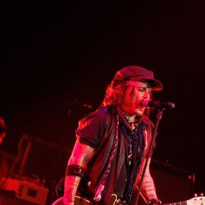 Johnny Depp - Concert du groupe Hollywood Vampires à l'Adidas Arena à Paris le 26 août 2026. © Jasmine Aissaoui / Bestimage