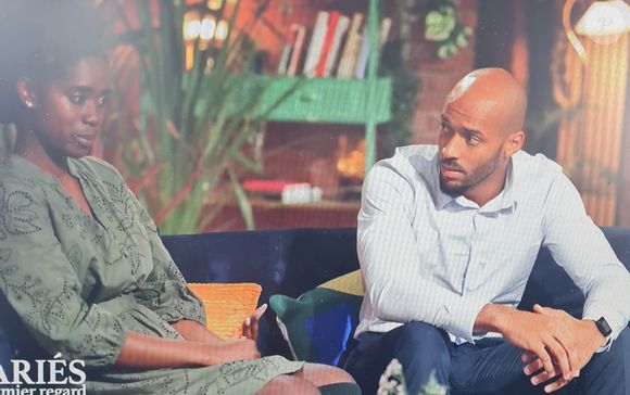 Keyn et Jennifer lors du bilan de "Mariés au premier regard 2025", épisode du 12 mai, sur M6