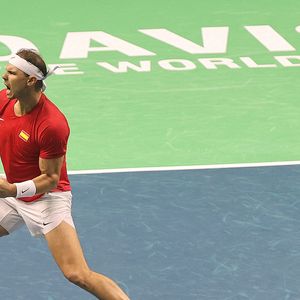 Rafael Nadal lors de la Davis Cup à Malaga le 19 novembre 2024. © Lorenzo Carnero/ZUMA Press Wire