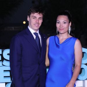 Louis Ducruet et Marie Chevalier Ducruet - Photocall de l'after Party au Monte Carlo Beach lors de la 65eme édition du Festival TV De Monte Carlo le 12 Juin 2026 © Denis Guignebourg /Bestimage