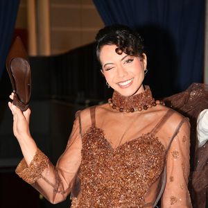 Vaimalama Chaves au défilé d'ouverture du salon du chocolat 2024 à Paris porte de Versailles en faveur de l'association Mécénat Chirurgie Cardiaque à Paris le 29 octobre 2024.

© Perusseau-Veeren/Bestimage