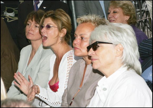 Muriel Robin, Claude Chirac, Michèle Laroque et Catherine Lara à Paris le 1er juillet 2005. RINDOFF-GUIREC / BESTIMAGE