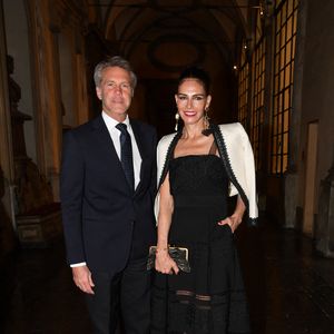 Emmanuel-Philibert de Savoie et Adriana Abascal au dîner de gala. Rome, Palazzo Ruspoli Dîner de gala pour le concert d'Omar Harfouch au Parlement italien. Italie, Rome le 29 avril 2025. Photo par IPA/ABACAPRESS.COM