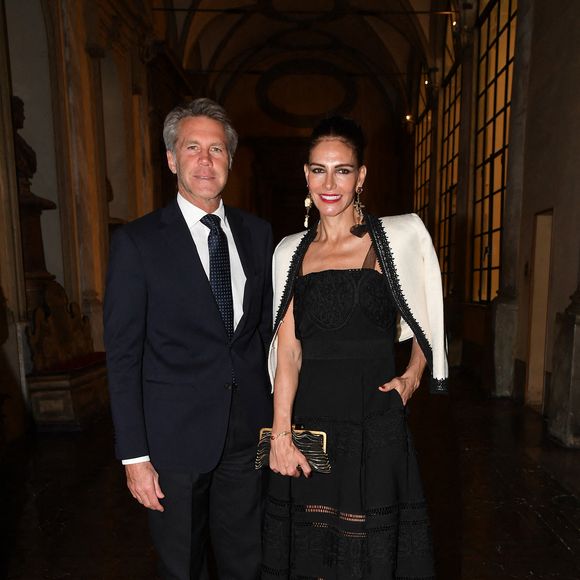 Emmanuel-Philibert de Savoie et Adriana Abascal au dîner de gala. Rome, Palazzo Ruspoli Dîner de gala pour le concert d'Omar Harfouch au Parlement italien. Italie, Rome le 29 avril 2025. Photo par IPA/ABACAPRESS.COM
