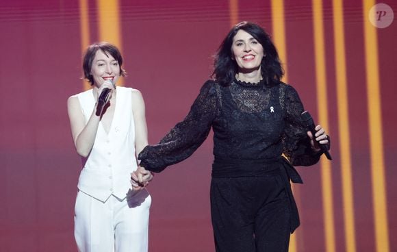 Exclusif - Jeanne Cherhal et La Grande Sophie - Enregistrement du concert "Nos voix pour toutes", au profit de La fondation des femmes, à l'Adidas Arena à Paris, diffusée le 11 décembre sur TMC
© Coadic Guirec-Cyril Moreau / Bestimage