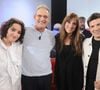 Exclusif - Vincent Dubois, sa fille Camille Dubois, Lynda Lemay et Jean-Felix Lalanne lors de l'enregistrement de l'émission Vivement dimanche au studio Rive gauche, présentée par M.Drucker, diffusée sur France 3 le 10 mai 2026, à Paris, France, le 14 avril 2026. © Guillaume Gaffiot/Bestimage