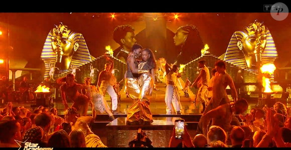 Demi-finale de Franck et Ebony dans la "Star Academy 2024", le 18 janvier 2025, sur TF1