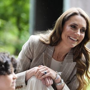 Catherine (Kate) Middleton, princesse de Galles, visite l'école maternelle Salvador Allende à Reggio Emilia (Italie), lors de son voyage consacré à la petite enfance, le 14 mai 2026.
© GOFF / Bestimage