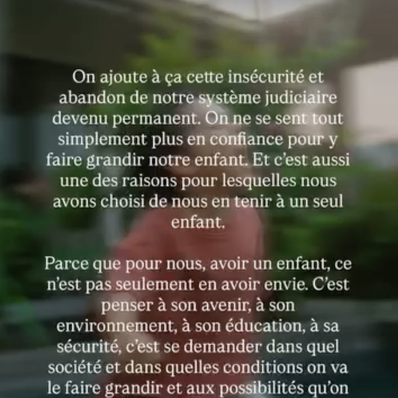 Capture d'écran de la story Instagram du jeudi 3 septembre de Jade Leboeuf