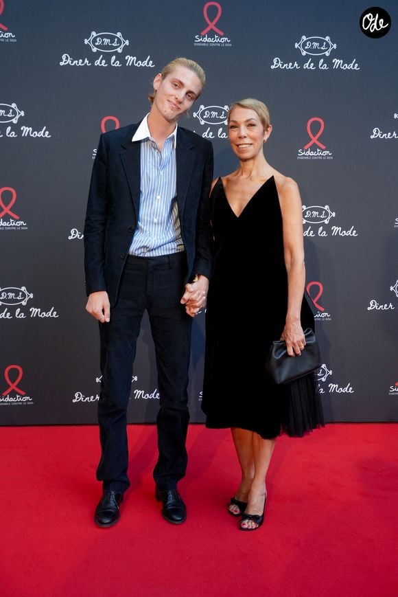 Mathilde Favier, guest au dîner de la mode Sidaction 2026 au lycée Carnot à Paris le 9 juillet 2026. © Anne-Sophie Guebey / Bestimage