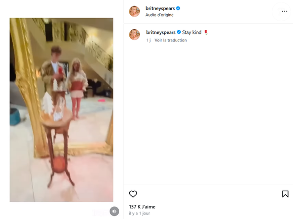 Compte Instagram de Britney Spears.