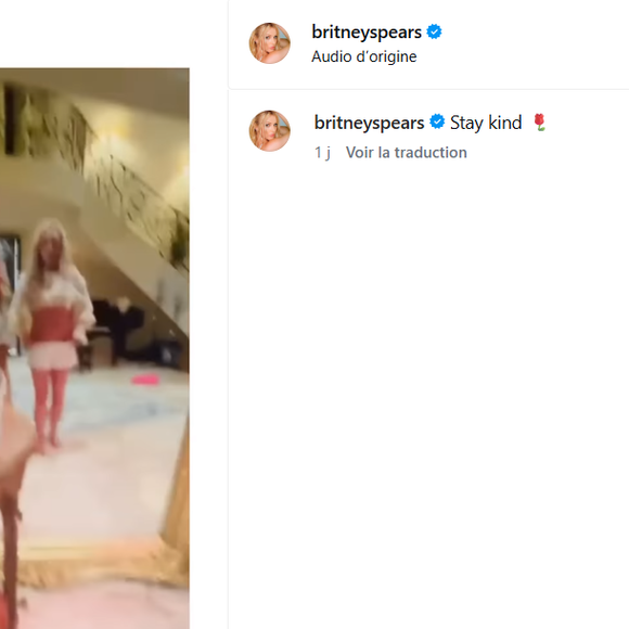 Compte Instagram de Britney Spears.