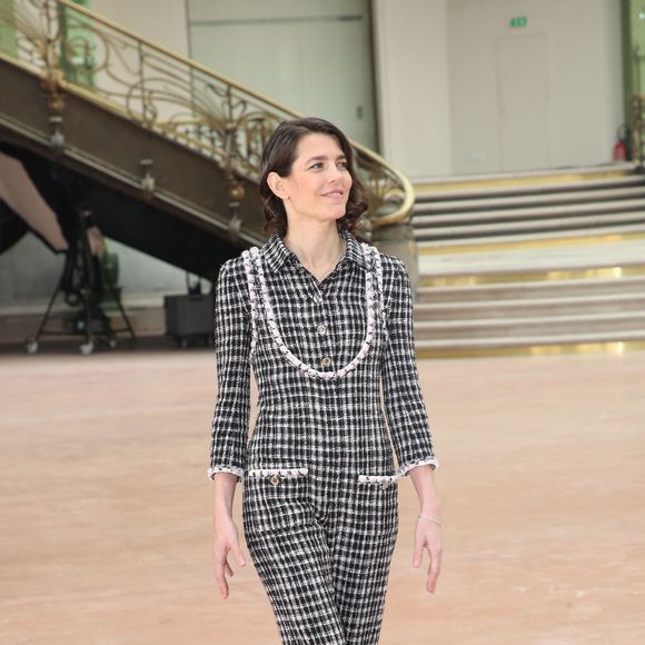 Charlotte Casiraghi au photocall du défilé Chanel Mode Féminine Prêt-À-Porter Automne/Hiver 2025-2026 lors de la Fashion Week de Paris (PFW) au Grand Palais, à Paris, France, le 11 mars 2025. © Bertrand Rindoff/Bestimage