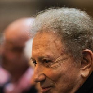 L'animateur de télévision français Michel Drucker lors d'une messe commémorative pour l'actrice française Brigitte Bardot à l'église Saint-Roch à Paris, le 28 janvier 2026. Photo par Nasser Berzane/ABACAPRESS.COM