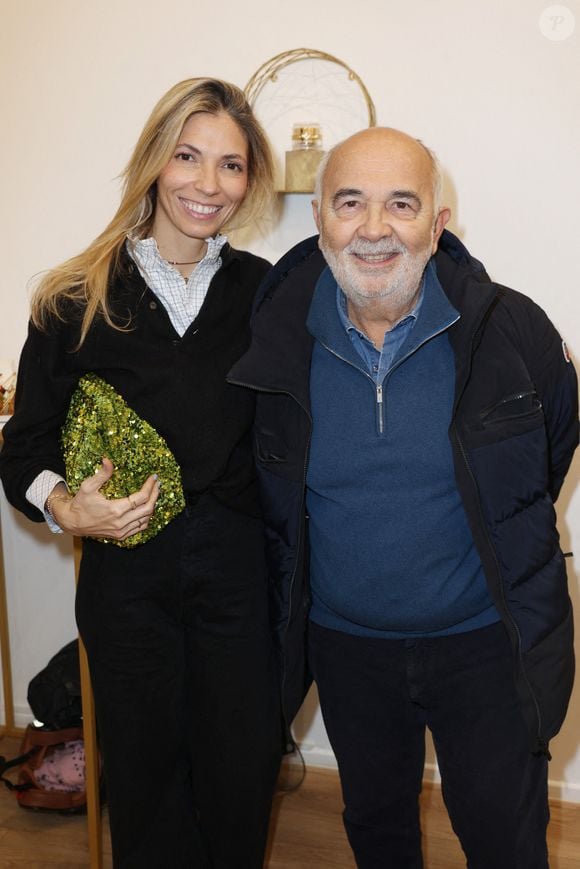 Exclusive - Gerard Jugnot et Patricia Campi assistent à la soirée des nouveaux soins de Chateau Berger au Pop-Up Chateau Berger à Paris, France le 06 décembre 2023. Photo by Jerome Dominé/ABACAPRESS.COM