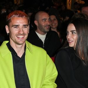 Antoine Griezmann et sa femme Erika Choperena - Inauguration de la statue de cire de "Antoine Griezmann" au musée Grévin à Paris le 6 mars 2023. © Coadic Guirec/Bestimage