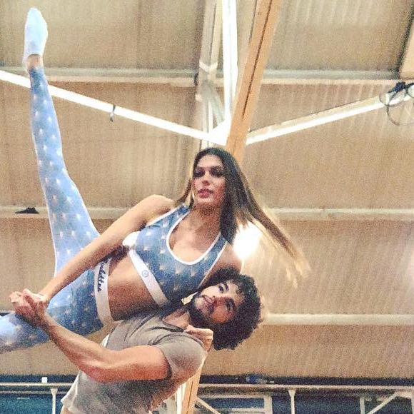 Anthony Colette et Iris Mittenaere dans la saison 9 de "Danse avec les stars", diffusée en 2018 sur TF1.