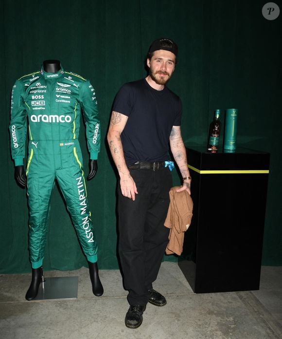 Brooklyn Beckham - Personnalités à la soirée de lancement du whisky Glenfiddich X Aston Martin Formula One Team Limited Edition 16 ans d'âge à New York, le 24 septembre 2025 @ Backgrid USA / Bestimage