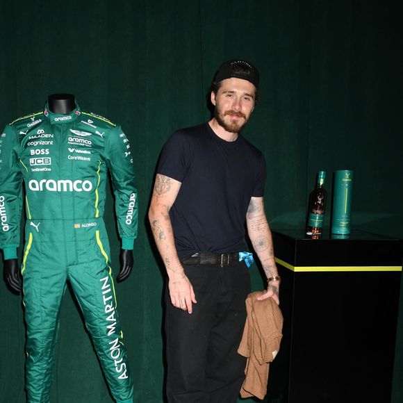 Brooklyn Beckham - Personnalités à la soirée de lancement du whisky Glenfiddich X Aston Martin Formula One Team Limited Edition 16 ans d'âge à New York, le 24 septembre 2025 @ Backgrid USA / Bestimage