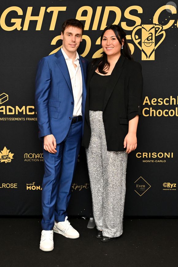 Louis et Marie Ducruet durant la soirée de Gala au Fairmont Hotel à Monaco après  la cinquième édition de la Fight Aids Cup, un match de football caritatif qui s'est déroulé au stade Louis II à Monaco, le 22 janvier 2025, qui a opposé l'équipe du Cirque FC de la princesse Stéphanie et les Barbagiuans du prince Albert. Ce match de charité a pour but de soutenir Fight Aids Monaco, association qui lutte contre le virus du VIH, soutenue par l'AS Monaco, et dont la princesse Stéphanie en est la présidente. Dans l'équipe du prince, il y a notamment Patrice Evra, parrain de l'événement, Ludovic Giuly ou Youri Djorkaeff et en capitaine Louis Ducruet, ce qui n'a pas empeché la victoire par 5 buts à 4 de l'équipe du cirque, renforcée par la présence de Christian Karembeu, Franck Ribéry ou encore Robert Pirès. Ce 5e anniversaire a été également dédié à la mémoire de Jean Petit, légende du football monégasque et véritable icône des Barbagiuans, disparu le lendemain matin de la précédente édition, à 74 ans. 

© Bruno Bebert / Bestimage