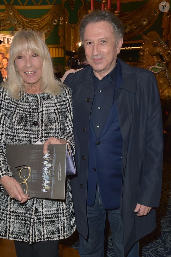 Exclusif - Michel Drucker et sa femme Dany Saval à la générale du spectacle musical Les Choristes au théâtre des Folies Bergère à Paris, France, le 2 mars 2017. © Gorassini-Moreau/Bestimage
