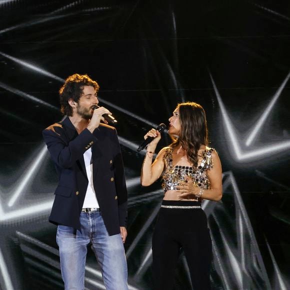 Exclusif - Charles, Joyce Jonathan lors de l'enregistrement de l’émission La Grande Fête de Carcassonne, diffusée le samedi 6 septembre à 21.10 sur France 2, dans la Cité Médiévale de Carcassonne, France, le 24 juin 2025. © Jack Tribeca/Bestimage