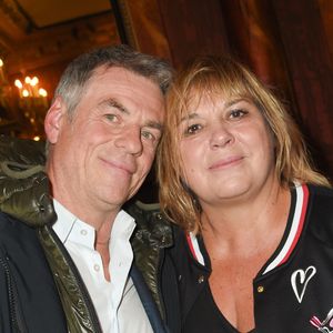 Bruno Gaccio raconte la réaction de Michèle Bernier quand il est parti.

Bruno Gaccio et Michèle Bernier à la générale du woman show "Vive Demain !" de Michèle Bernier au théâtre des Variétés à Paris.

Photo : Coadic Guirec / Bestimage