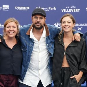 Valérie Karsenti, Cécilia Rouaud, Hakim Jemili, Constance Labbe, guest - Arrivées au cinéma CGR lors de la 18ème édition du Festival du Film Francophone de Angoulême (FFA) le 27 août 2025.
© Coadic Guirec / Bestimage