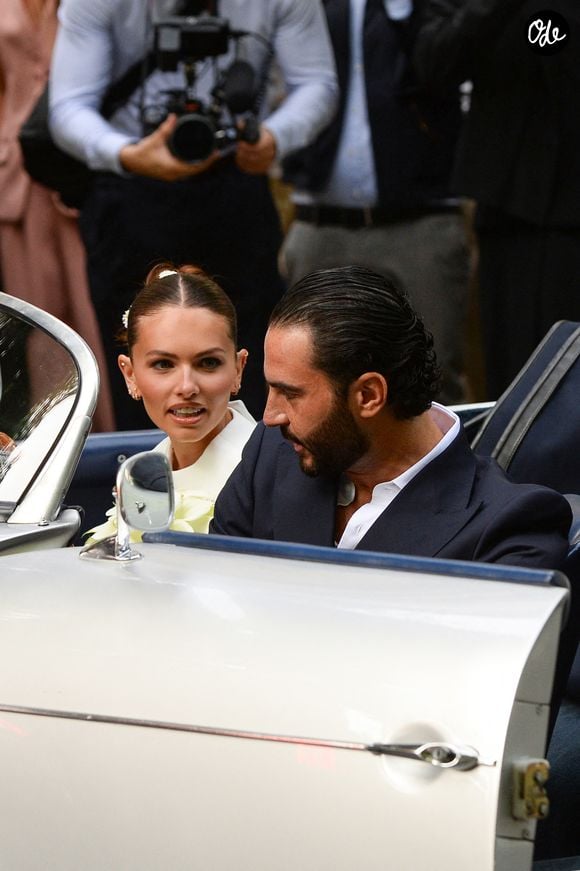 Arrivées au mariage civil de Thylane Blondeau et Benjamin Attal à la mairie du 16ème arrondissement de Paris le 29 juin 2026. Agence / Bestimage