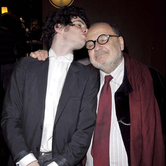 Serge Moati et son fils Felix qui joue dans le film - Première du film "Lol" au cinéma Gaumont Marignan à Paris. Coadic Guirec / Bestimage