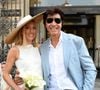 Le chanteur ayant un passif judiciaire, accusé de corruption et atteinte sexuelle sur mineur
Les jeunes mariés, Jean-Luc Lahaye et sa femme Paola (Lahaye-Aubin) à la sortie de la mairie du 18ème arrondissement de Paris - J.L.Lahaye s'est marié en secondes noces avec sa compagne P.Aubin à la mairie du 18ème arrondissement de Paris, le 2 juillet 2025. © Agence / Bestimage