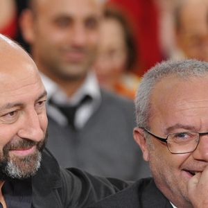Kad Merad, Olivier Baroux - Enregistrement de l'émission " Vivement Dimanche " à Paris le 21 Novembre 2012.