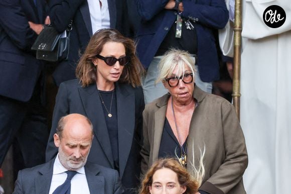 Laura Smet, Isabelle Brulier, Alexandra Golovanoff Sortie des obsèques de Mathilde Favier en l'église Saint-Sulpice à Paris le 31 aout 2026. © Dominique Jacovides-Cyril Moreau/Bestimage
