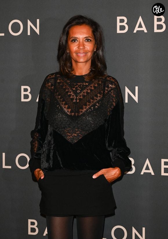 Karine Le Marchand à la première du film "Babylon" au cinéma Le Grand Rex à Paris, France, le 14 janvier 2023. © Coadic Guirec/Bestimage