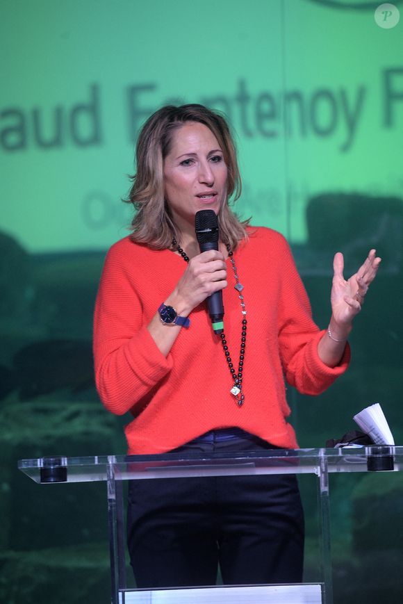 Semi-exclusif - Maud Fontenoy - Cérémonie officielle de lancement des programmes pédagogiques de la Maud Fontenoy Foundation à l'Aquarium de Paris le 26 novembre 2021. Bestimage