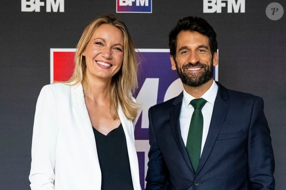 Perrine Storme et Dominique Tenza sont aux commandes de cette tranche

Perrine Storme et Dominique Tenza au photocall de rentrée des journalistes de BFM RMC dans les locaux du groupe CMA CGM à Paris, France, le 26 août 2025. © Pierre Perusseau/Bestimage