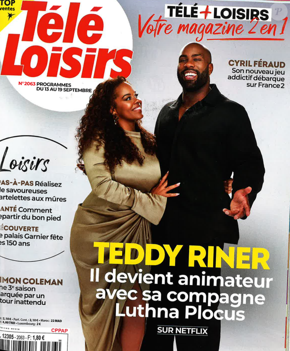 Nouveau numéro de "Télé Loisirs" dans lequel Teddy Riner et son épouse Luthna Plocus se confient.